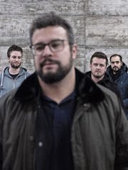 Baze (vorne) mit neuer Band: Fabian M. Mueller, Fabian Bürgi und Toni Schiavano (von links). (Bild: PD)