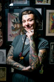 Im Jahr 2007 machte sich Jane Lutz mit einem Tattoo-Studio selbstständig. (Bild: Mareycke Frehner)