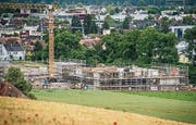 Die Baustelle des Schulhauses Elisabetha Hess in Weinfelden. (Bild: Reto Martin)