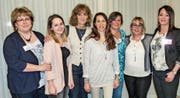 Der letzte Vorstand des Gemeinnützigen Frauenvereins Aadorf: Maja Frank, Jenni Baur, Ines Scheibler, Uschi Brülisauer, Jeannette Matuh, Simone Haller und Patricia Bächle. (Bild: Kurt Lichtensteiger)