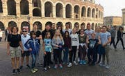 Willkommene Abwechslung zum harten Training: der SC Flös unterwegs in der schönen Stadt Verona. (Bilder: PD)