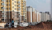 Die chinesische Planstadt Ordos. Von den Menschen verlassene Geisterstadt. (Bild: Keystone)