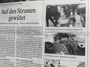 Ausschnitt der Themenseite des St.Galler Tagblatts vom 31. Januar 2000.