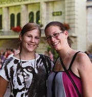 Sind echt: Manuela Germann und Saskia Mosimann. (Bild: Photographer:Rupper Christian)