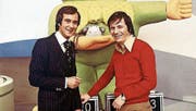 Kurt Felix und Max Sieber waren jahrzehntelang das Dream-Team der Schweizer TV-Unterhaltung.Bild: SF