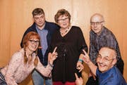 Der Vorstand mit Silvia Oberhänsli, Giuseppe Gaudio, Maya Heizmann, Rolf Ledermann und Sandro Schmid. (Bild: pd)