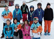 Die Kategoriensieger der Grabser Schülerskirennen. (Bild: PD)