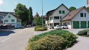 Die heutige Rorschacherstrasse zwischen Grüenau-Knoten und Thaler-/Poststrasse. (Bild: PD)