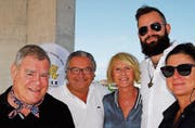 Kurt Lauer, Harry Tschumy, Ingrid Bellaggio, Julian Rohlof und Sabine Köhler stellten die diesjährige Jazzmeile vor. (Bild: Kurt Peter)