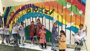 Die Schülerinnen und Schüler durften sich künstlerisch betätigen und kreativ austoben. (Bild: PD)