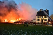 Die Tierpension in Boltshausen stand Mitte Dezember in Vollbrand. (Bild: Mario Testa)