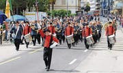 Buchs-Räfis erreichte in der Marschmusik den guten 5. Rang. (Bild: pd)