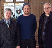 Dorothea Altherr, Stefan Schefer, Regierungsrat Dölf Biasotto. (Bild: PD)