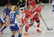 Die Red Lions (rot) zeigten gegen Dietlikon viel Einsatz. (Bild: Mario Gaccioli)