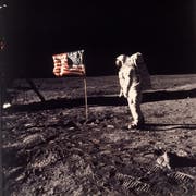Als bislang letzter Astronaut war Eugene Cernan im Dezember 1972 auf dem Mond. (Bild: KEystone)