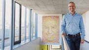 Nationalratskandidat Jens Weber an seinem Arbeitsort. An der Kantonsschule Trogen unterrichtet er Wirtschaft und Recht. (Bild: Stephanie Sonderegger)