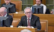 «Die Beiträge an den Tourismus zu streichen wäre etwas für die Fasnachtszeitung», sagte Regierungsrat Dölf Biasotto an der gestrigen Kantonsratssitzung. (Bild: bei)