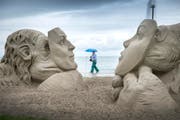 Bald werden in Rorschach wieder spektakuläre Sandskulpturen zu sehen sein. (Archivbild) (Bild: Urs Bucher (Urs Bucher))