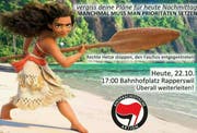 Der Flyer der Antifa-Bewegung. (Bild: pd)