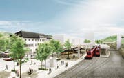 Für 38 Millionen Franken soll der Bahnhof Herisau aufgewertet werden – der Bund stellt nun das Vorhaben in Frage. (Bild: PD)