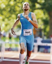 Der Tägerwiler Kariem Hussein hofft, bald wieder wettkampfmässig laufen zu können. (Bild: ky/Urs Flüeler)