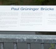 So sieht die Gedenktafel aus. (Bild: Archiv/Urs Bucher)
