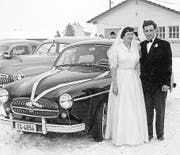 An der Hochzeit im Jahr 1956: Das Ehepaar Trudi und Hans Stürzinger-Kaderli. (Bild: pd)