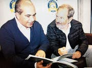Romano Ruch (rechts) ist nicht mehr Präsident des EHC Uzwil. Sein Vorgänger, Ugur Uzdemir, übernimmt ad interim. (Bild: Simon Dudle)