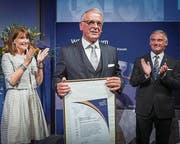 Alt Bundesrat Adolf Ogi gestern an der HSG. (Bild: Urs Bucher)