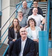 Sie kandidieren für die Schulbehörde (von oben): Emil Harder und Kurt Bühler, Rahel Müller und Pascal Plavec, Sandra Husistein und Claudia Hugger sowie Heinz Gfeller. (Bild: Thi My Lien Nguyen)