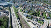 Gute Verkehrswege – wie hier in St. Gallen –, genügend Bauland, neue Wohneigentumsformen in urbanem Gebiet und tiefere Steuerlast sind aktuelle Ziele des HEV. (Bild: Ralph Ribi)