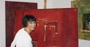 Michela Valenti vor ihrem Bild «Emozione», welches sie 2011 gemalt hat. (Bild: Arcangelo Balsamo)