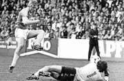 Er schoss von 1982 bis 1989 viele Tore für den FC St.Gallen: Manfred Braschler. (Bild: Archiv)
