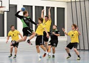 Die Herisauer Handballer bleiben nach dem Sieg weiterhin an der Tabellenspitze. (Bild: Jesko Calderara)