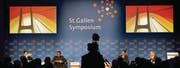 An einer Session: Das 41. internationale St. Gallen Symposium beschäftigt sich auch mit Macht und steht unter dem mehrdeutigen Titel: «Just Power». (Bild: Coralie Wenger)
