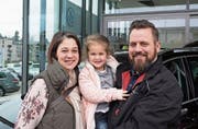 Michelle D’Armiento, Anouk D’Armiento und Daniel Hermann aus Frauenfeld. (Bilder: Andreas Taverner)
