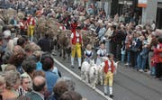 Der farbenfrohe und fröhliche Festumzug 2006 wurde von einem typisch appenzellischen Alpaufzug angeführt. (Bild: PD)