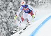 Beat Feuz in voller Fahrt auf der Streif. (Bild: HANS KLAUS TECHT (APA/APA))