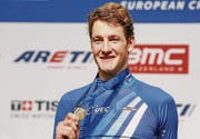 Stefan Küng, die Lokomotive des Schweizer Bahnvierers. (Bild: ky/Thomas Hodel)