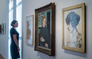 Porträts, gezeichnet und gemalt, bilden einen wichtigen Teil der neuen Dietrich-Ausstellung «Mondschein über dem See». (Bilder: Michel Canonica)