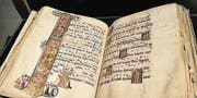 Ein Blick in das Buch der Graduale vom St. Katharinental. (Bild: Donato Caspari)