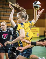 Die Russin Elena Mikhaylichenko von Lada Togliatti im Final gegen Metzingen. (Bild: Michel Canonica)