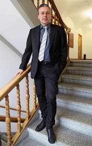 Von Andwil ins Goldacher Rathaus: Gemeindepräsident Dominik Gemperli (CVP) ist seit Anfang Jahr im Amt. (Bild: Linda Müntener)