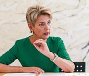 Ständerätin Karin Keller-Sutter hofft auf ein Nein des Stimmvolks zur Altersvorsorge 2020. (Bild: Hanspeter Schiess (St. Gallen, 7. August 2017))
