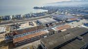Tag danach: Dank der schnellen Brandbekämpfung der Feuerwehren konnten grössere Schäden auf dem Saurer-Areal in Arbon verhindert werden. (Bild: Michel Canonica)