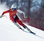 Gold im Visier: die Schwyzerin Wendy Holdener im Training. (Bild: Ezra Shaw/Getty (Pyeongchang, 20. Februar 2018))