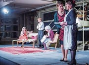 Die Schauspieler sind an den letzten Proben vor der grossen Premiere. (Bild: Jil Lohse)
