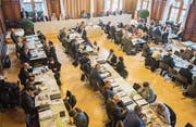 Der Grosse Rat während einer Sitzung. Er wählt den nächsten Generalstaatsanwalt. (Bild: Thy My Lien Nguyen)