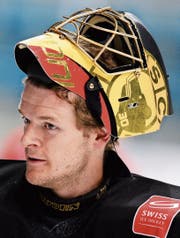 Spielt der 30-jährige Goalie Leonardo Genoni an Olympia sein bestes Eishockey, kann die Schweiz weit kommen. (Bild: Steffen Schmidt/Freshfocus)