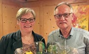 Liliane Kurmann und Paul Peyer wurden ihre Verdienste verdankt. (Bild: PD)